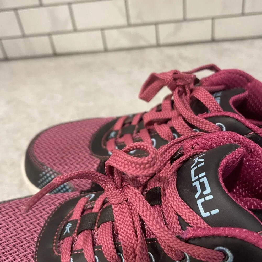 Kuru Shoes Womens‎ Size 12 Pink Black Mesh Athletic Walking Sneakers 201324